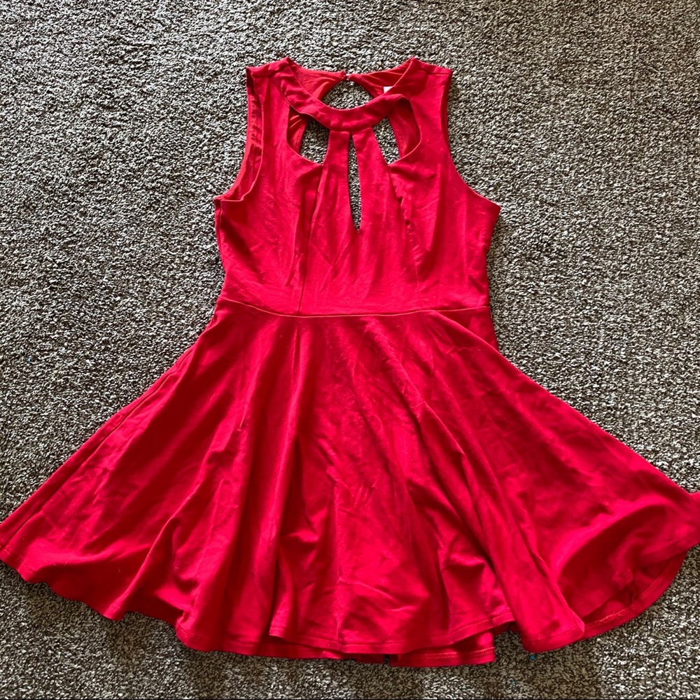 ILLA ILLA red large dress a line thick dress